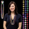 33" Metallic Rainbow Dice Bead Necklace